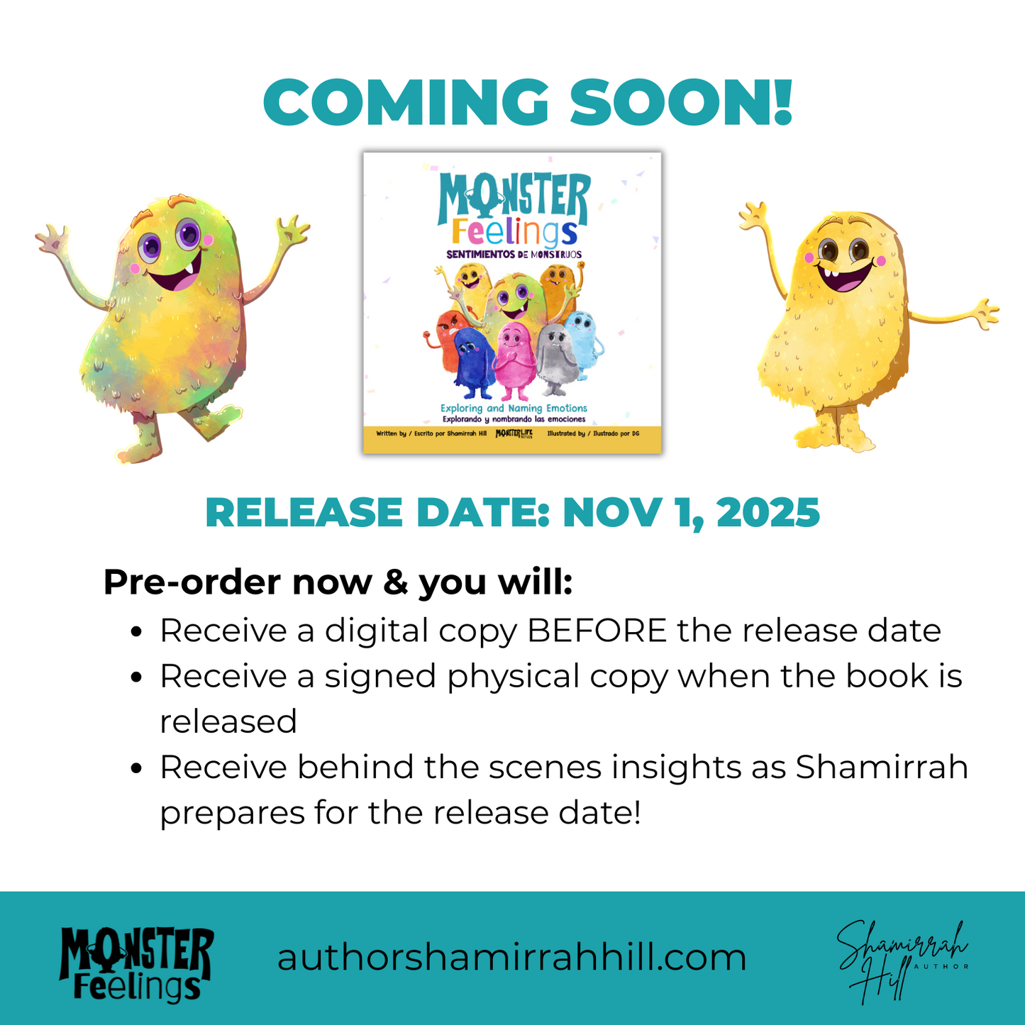 Pre-Order: Monster Feelings / Sentimientos de monstruos